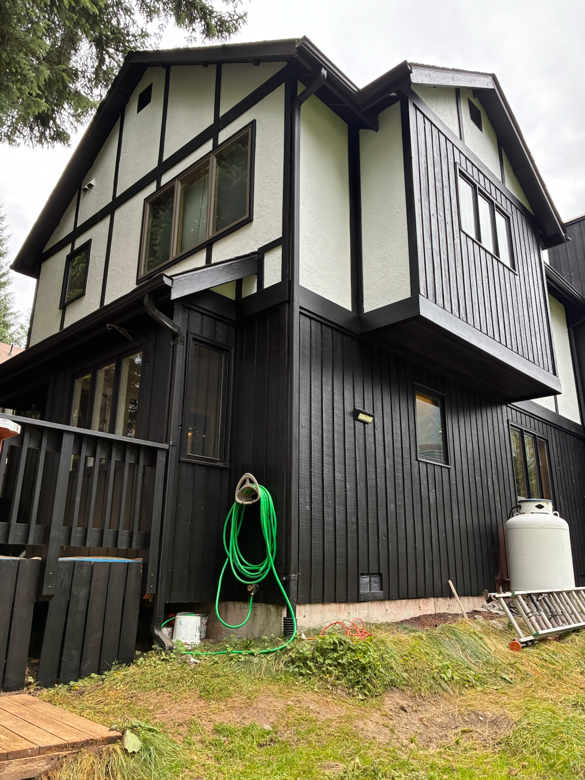 House exterior after painting
